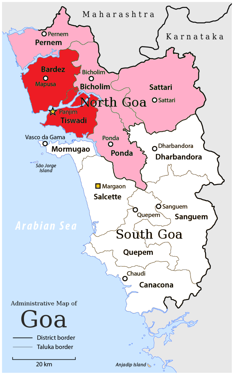 NORTH GOA MAP