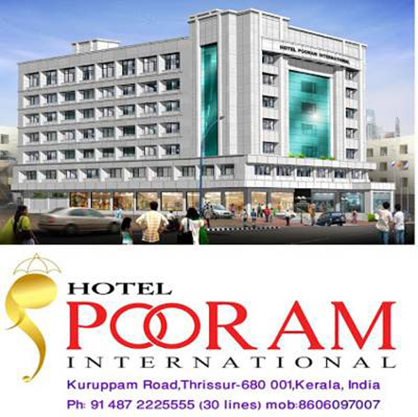 Pooram International|Kuruppam road thrissur.  Ac Banquet Hall Auditorium    Mini hall  